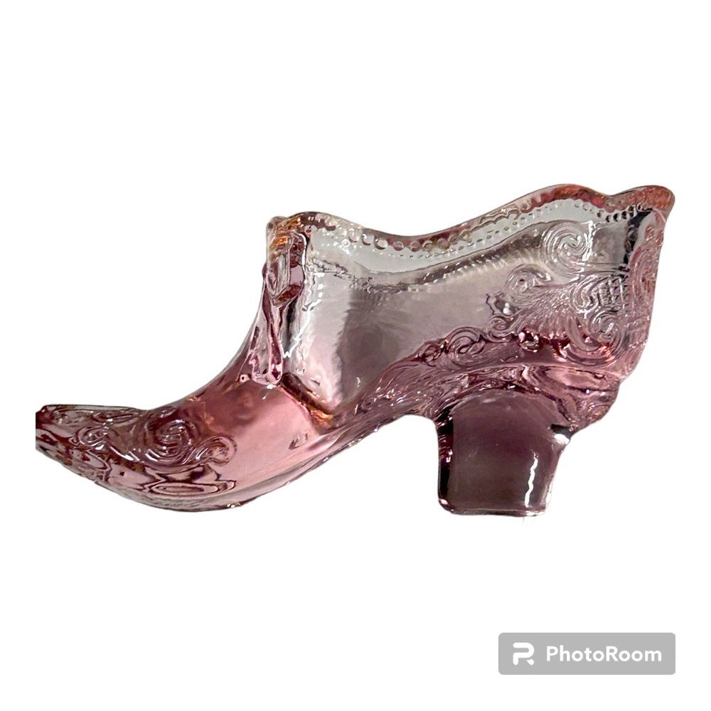 Beautiful vintage glass shoe